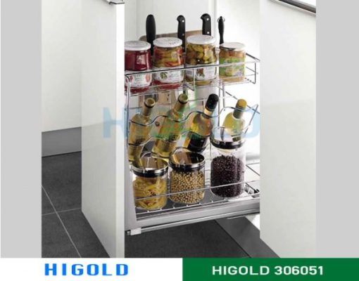 Kệ gia vị Higold ray giảm chấn inox 304 – 306051 - 1