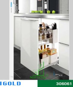 Kệ gia vị Higold god ray giảm chấn inox 304 – 306061