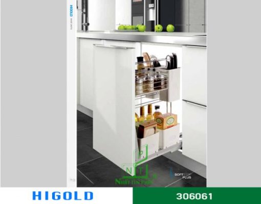 Kệ gia vị Higold god ray giảm chấn inox 304 – 306061 - 1