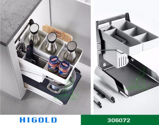 Kệ gia vị Higold Noah giảm chấn inox 304 – 306072 - 1