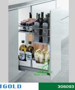 Kệ gia vị Higold martin ray giảm chấn inox 304 – 306093