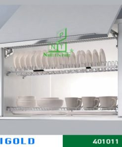 Kệ chén Higold 2 tầng âm tủ inox 304 – 401011