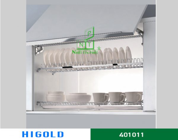 KỆ CHÉN HIGOLD 2 TẦNG ÂM TỦ INOX 304 – 401012