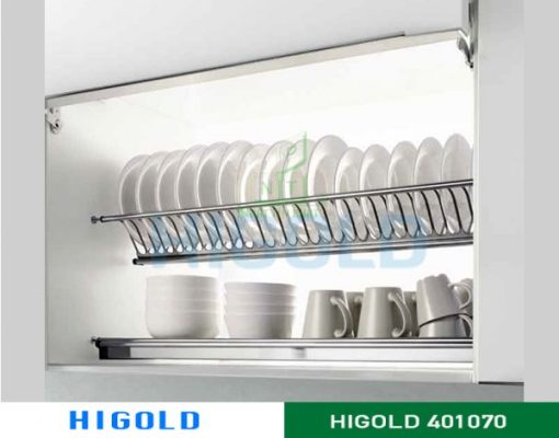 Kệ chén Higold 2 tầng âm tủ inox 304 – 401070 - 1