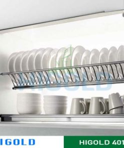 Kệ chén Higold 2 tầng âm tủ inox 304 – 401074