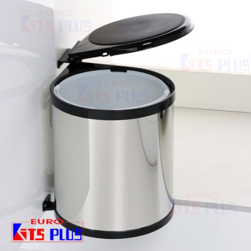 Thùng rác inox tròn gắn cánh Kit Plus DF.08L - 1