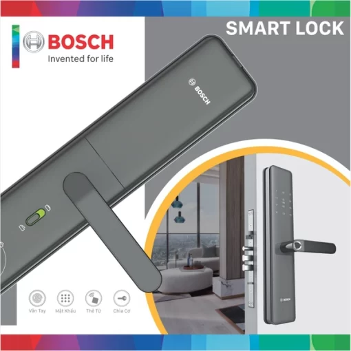 Khóa vân tay Bosch ID40P EU Màu Đen - 5