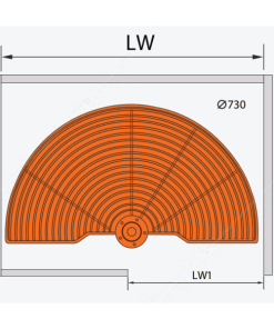 Giá xoay inox nan Garis GS01.80C - 10 Giá xoay inox nan Garis GS01.80C - 9