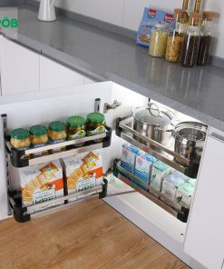 Tủ đồ khô 2 tầng inox hộp Grob - 14 Tủ đồ khô 2 tầng inox hộp Grob - 13