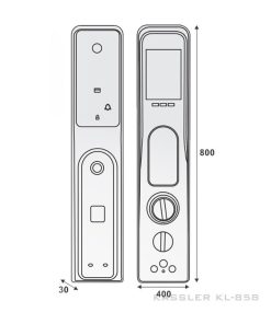 KHÓA CỬA VÂN TAY - APP WIFI KASSLER KL-858 - 6 KASSLER KL-858