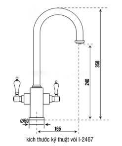 VÒI RỬA CARYSIL I-2467 - 6 CARYSIL I-2467