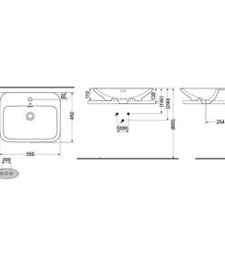 Chậu rửa lavabo đặt bàn TOTO LW160B - 7 Chậu rửa lavabo đặt bàn TOTO LW160B - 6