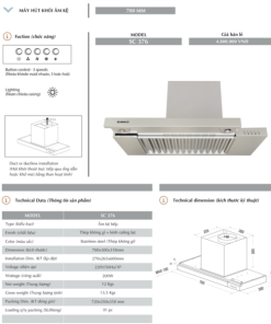 Sanko-Máy hút khói âm kệ SC 376 - 11