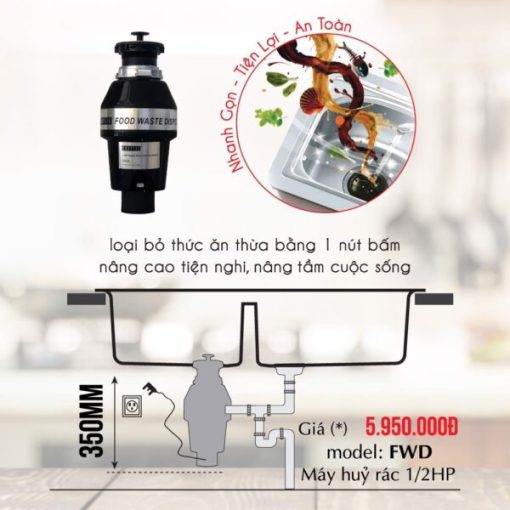 Máy Hủy Rác Carysil Việt Nam 1/2HP - 9
