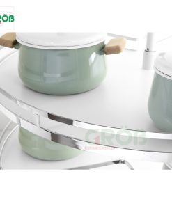 MÂM XOAY 270 INOX SUS304 NAN DẸT ĐÁY MELAMIN Grob - 24 MÂM XOAY 270 INOX SUS304 NAN DẸT ĐÁY MELAMIN Grob - 23