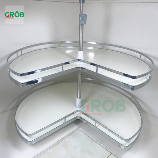 MÂM XOAY 270 INOX SUS304 NAN DẸT ĐÁY MELAMIN Grob - 5