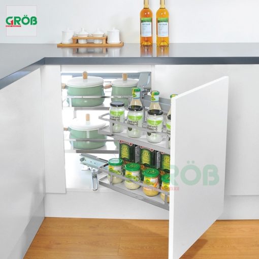 Giá góc liên hoàn nan dẹt inox 304 Grob - 3