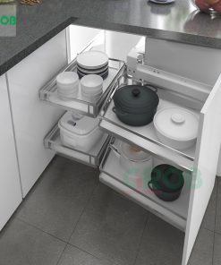 Giá góc liên hoàn nan dẹt inox 304 Grob