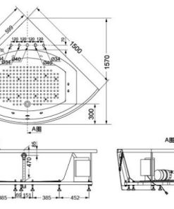 Bồn tắm ngọc trai góc TOTO PPY1543-5HPE#P/DB503R-2A/NTP002E - 6 Bồn tắm ngọc trai góc TOTO PPY1543-5HPE#P/DB503R-2A/NTP002E - 5