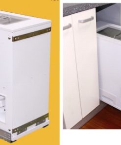 Cariny - Thùng đựng gạo bằng nhựa, lắp cánh,ray giảm chấn, có hiển thị số trọng lượng TGA-250