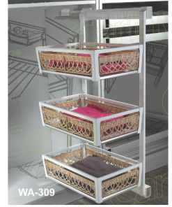 Cariny - Ngăn quần áo 3 tầng (mây) WA-309