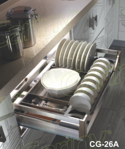 Cariny - Kệ đựng bát đĩa inox hộp CG26