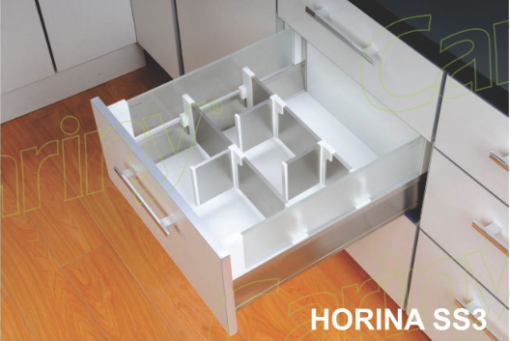 Cariny - Ray hộp inox 304 vách kính HORINA SS3/450 - 1