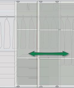 Cariny - Bánh xe cửa lùa 1 cánh, không giảm chấn SRT-2