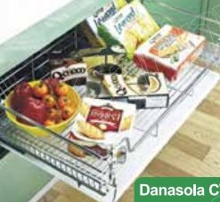 Cariny - Ngăn kéo/ giá đựng xong nồi CW25, inox sợi tròn, ray âm giảm chấn