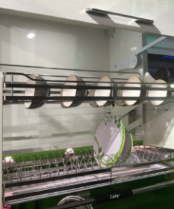 Cariny - Kệ di động (đựng ly cốc, bát đĩa) , rổ & khay hứng nước inox SUS 304 lắp tủ trên MOBIADO KD24CI