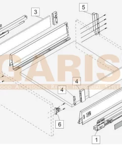 RAY HỘP GARIS TANDEMBOX GT12.50 - 8 RAY HỘP GARIS TANDEMBOX GT12.50 - 7