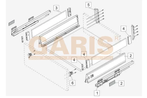 RAY HỘP GARIS TANDEMBOX GT12.50 - 3