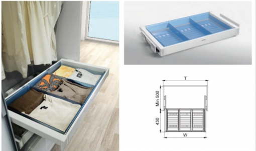 Rổ đựng quần áo giảm chấn Higold – 703185 - 1