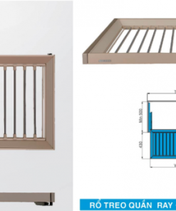 Rổ treo quần ray giảm chấn Higold – 703331G