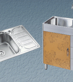 Chậu inox + Tủ inox Gorlde T-927