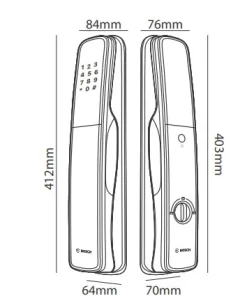Khóa cửa vân tay Bosch EL800A EU - 18 Khóa cửa vân tay Bosch EL800A EU
