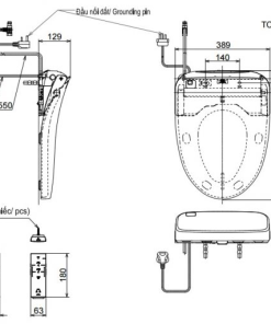 Nắp rửa điện tử TOTO TCF4731A - 6
