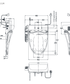 Nắp rửa điện tử TOTO TCF6411A - 7 Nắp rửa điện tử TOTO TCF6411A - 6