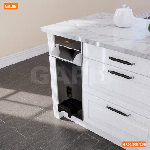 THÙNG GẠO MẶT KÍNH ĐEN 12KG GARIS GR06.25B - 3