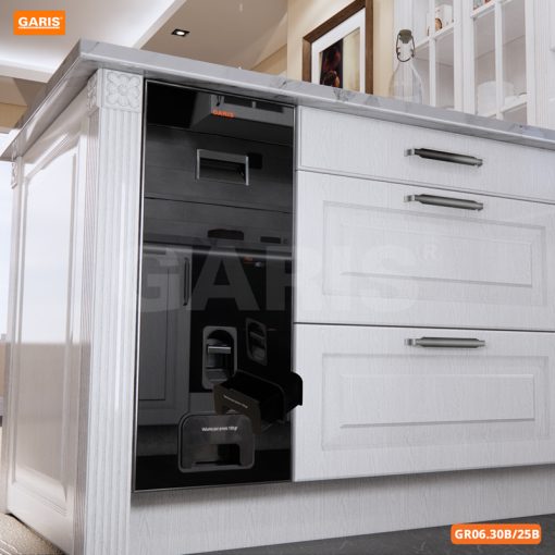 THÙNG GẠO MẶT KÍNH ĐEN 15KG GARIS GR06.30B - 7