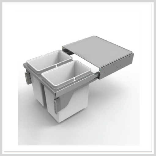 Thùng rác 2 ngăn Higold inox – 306083 - 1