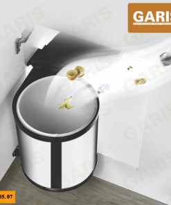 Thùng rác tròn inox 7 lít cánh mở GARIS GW05.07 - 12 Thùng rác tròn inox 7 lít cánh mở GARIS GW05.07 - 11
