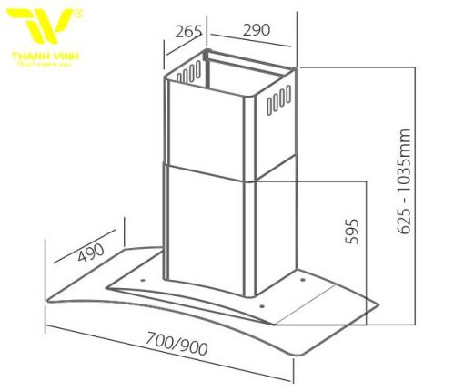 Máy Hút Mùi Giovani G-90 Cristal - 11