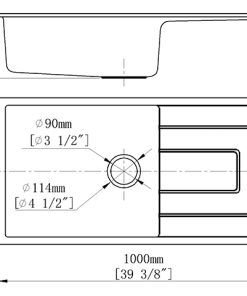 Chậu Rửa Chén Đá Nhân Tạo 1 Hộc Có Cánh CREAVE G-T10050I - 14 Chậu Rửa Chén Đá Nhân Tạo 1 Hộc Có Cánh CREAVE G-T10050I - 13