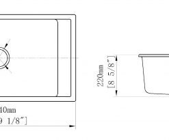 Chậu Rửa Chén Đá Nhân Tạo 1 Hộc CREAVE G-T7446D - 14 Chậu Rửa Chén Đá Nhân Tạo 1 Hộc CREAVE G-T7446D - 13