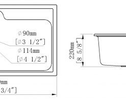 Chậu Rửa Chén Đá Nhân Tạo 1 Hộc CREAVE G-T7848D - 13