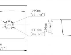 Chậu Rửa Chén Đá Nhân Tạo 2 Hộc CREAVE G-T7846F - 13