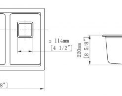Chậu Rửa Chén Đá Nhân Tạo 2 Hộc CREAVE G-U7646E - 13