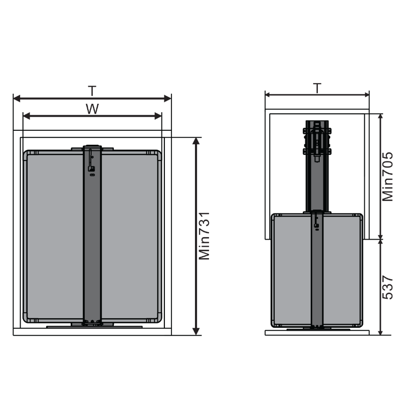 Tủ đồ khô cánh rút nan dẹt Grob GM-640 - 15 Tủ đồ khô cánh rút nan dẹt Grob GM-640