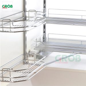 Tủ đồ khô 2 tầng inox sợi 304 Grob - 15